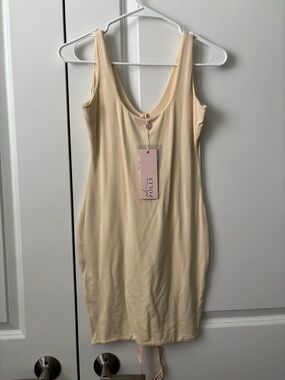 OH POLLY Cream Tank Bodycon Dress- NWT
